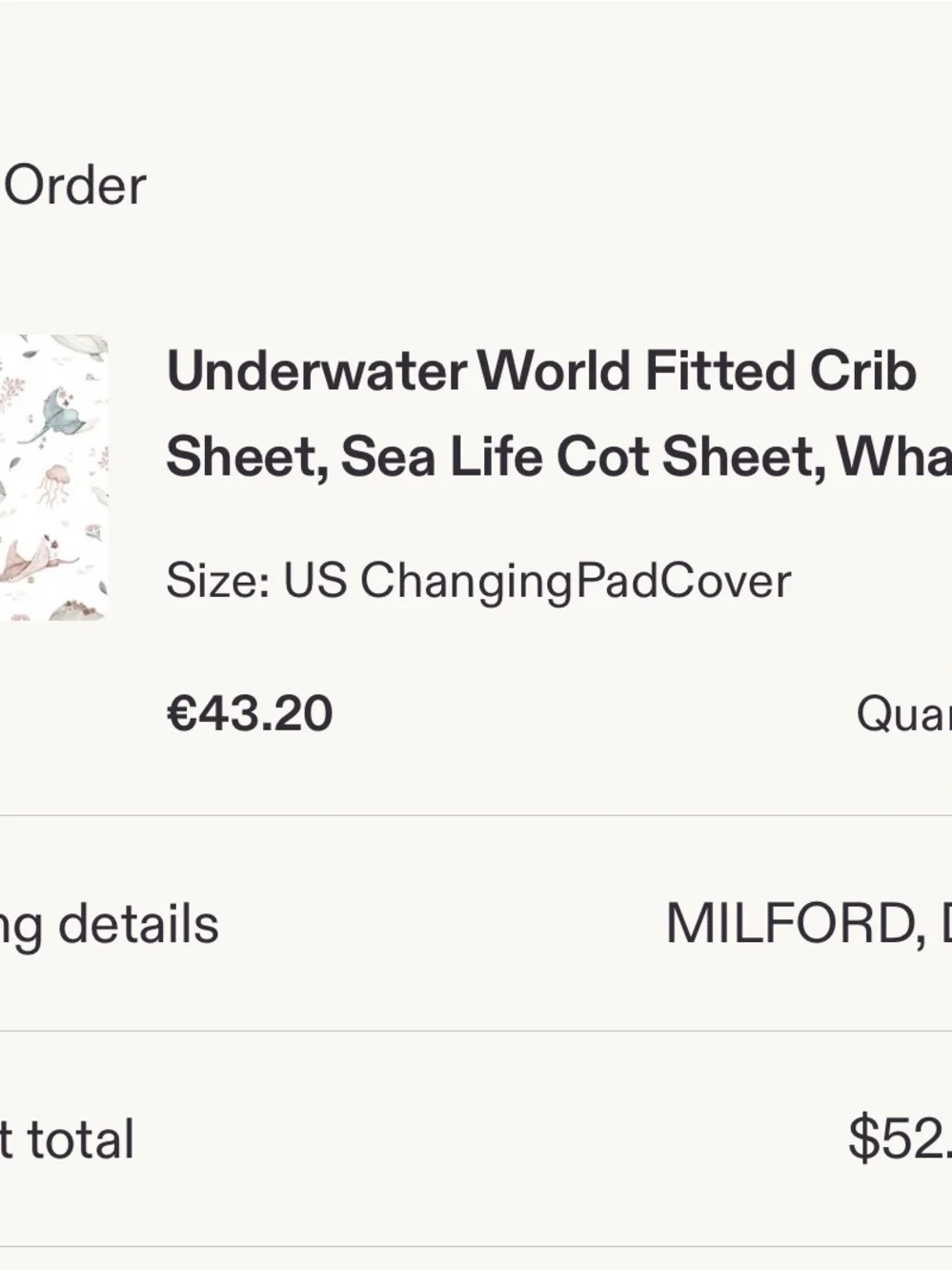 Underwater World/Sea Life nursery Fitted Crib Sheet, changing pad cover, blanket